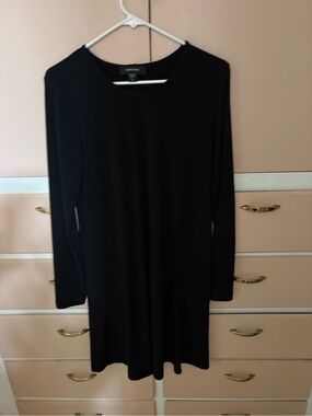 Karen Kane Black Long Sleeve Shift Dress